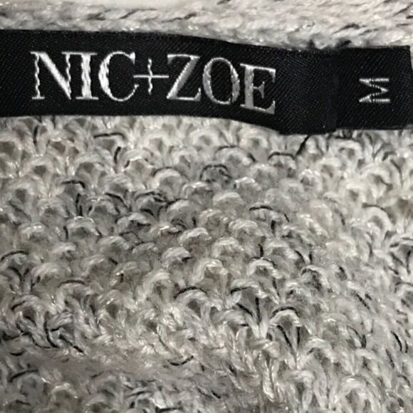 3/$25 Nick+zoe Cardigan Duster Gray M EUC - Picture 6 of 8